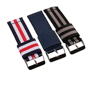 Wholesale Bulk Woven Nylon hook loop Watch band Fitness Smart Watch Band strap