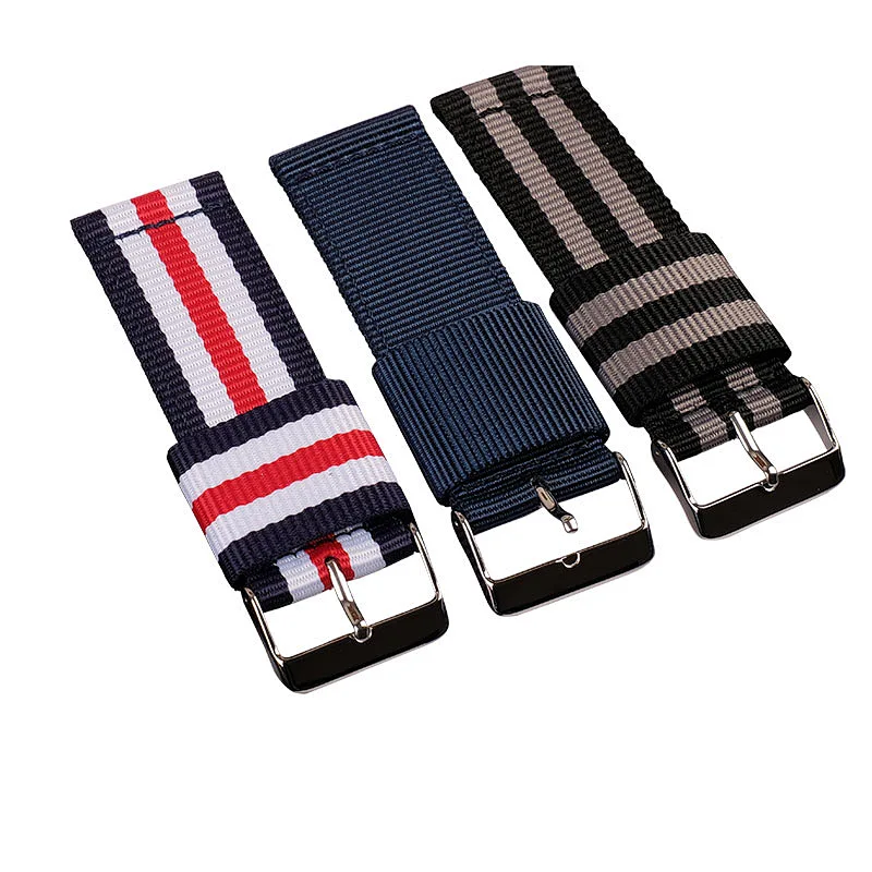 Wholesale Bulk Woven Nylon hook loop Watch band Fitness Smart Watch Band strap