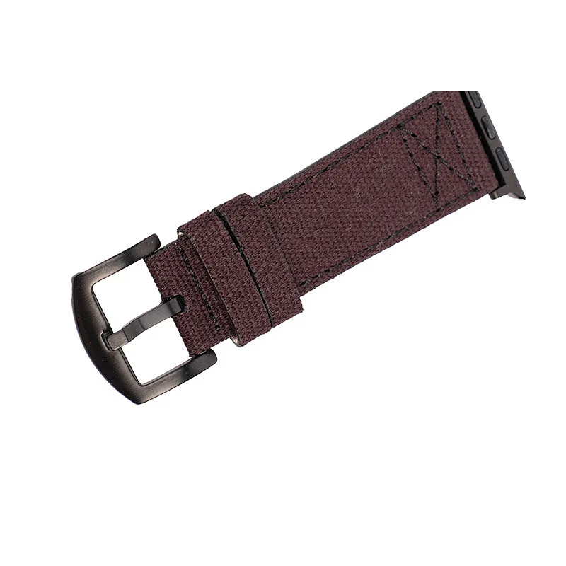 2020 Custom Wholesale 18-22 mm Durable Sport woven colorful buckle canvas Watch fabrics Strap
