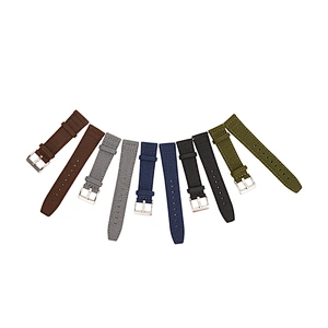 Professional Manufacturer Custom Genuine Leather Canvas Watch Band Strap