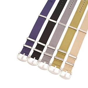 Custom Best Selling High-end Embroidery Canvas Watch Band Strap