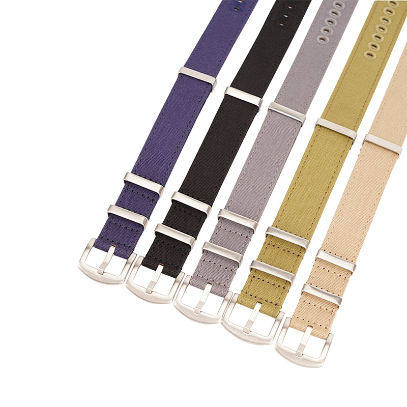 Custom Best Selling High-end Embroidery Canvas Watch Band Strap