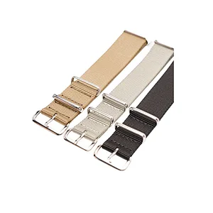 18mm 20mm 22mm Nylon Watch Band Stainless Steel Watch Buckle Nato Watch Strap