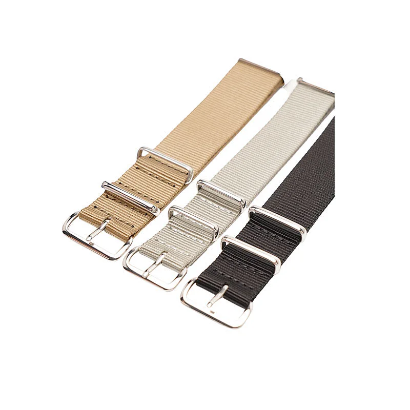 18mm 20mm 22mm Nylon Watch Band Stainless Steel Watch Buckle Nato Watch Strap
