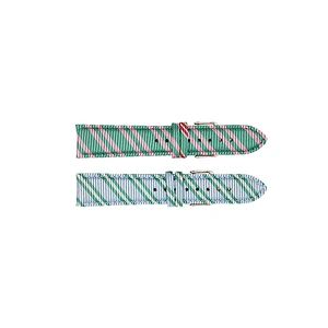 Factory Wholesale Fabric Stripe Cloth Leather Long And Short Belt Watch Strap