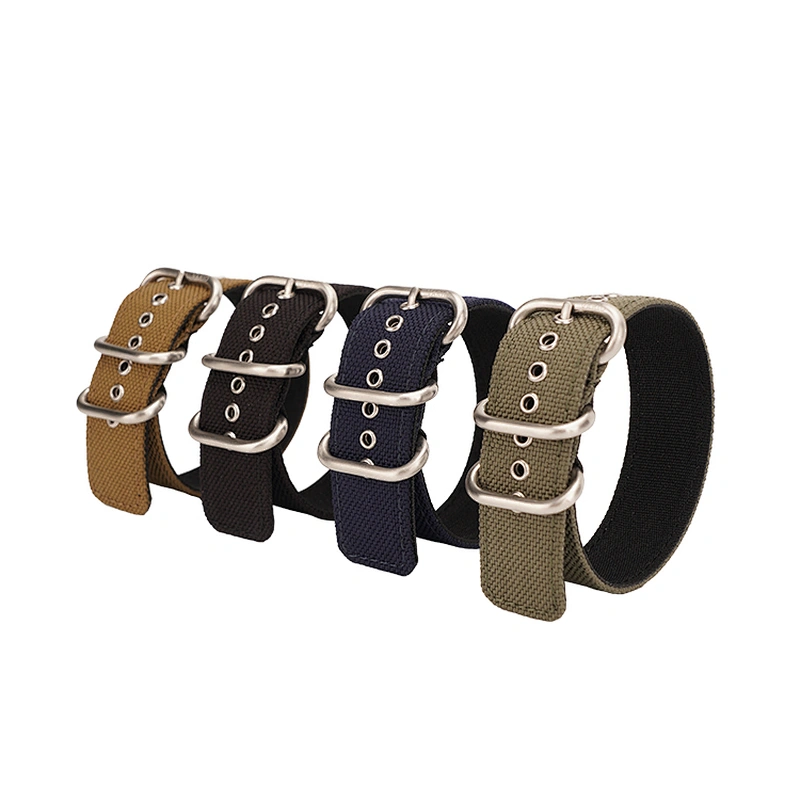 Factory Direct Sale Fashion Men 20mm Canvas Nylon Strap Watch