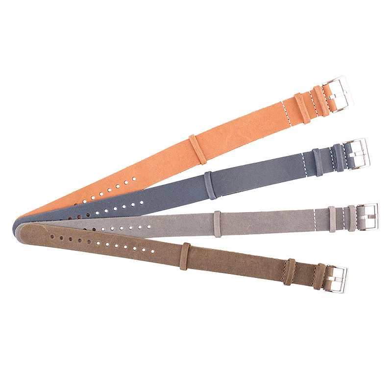 Wholesale OEM Design Your Own Black Watch for Man Leather Strap