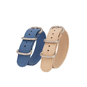 Hot Sale High Quality 18mm 20mm Vintage Canvas Watch Strap Band