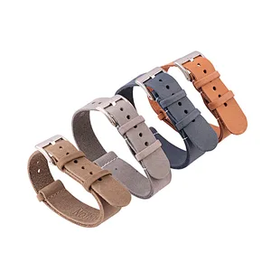 Wholesale OEM Design Your Own Black Watch for Man Leather Strap