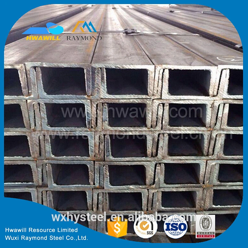 JIS G3101 SS400 ASTM A36 EN 10025 S275JR Customized Steel U Channel