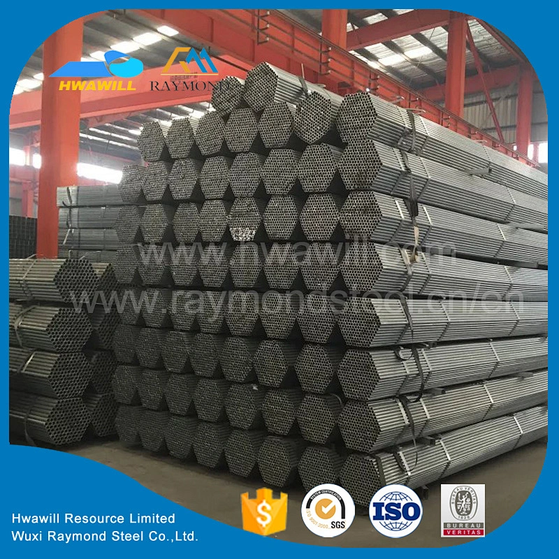 5.8M / 6M ASTM A53, BS1387, DIN2244 galvanized / oiled / black Welded Steel Pipes / Pipe