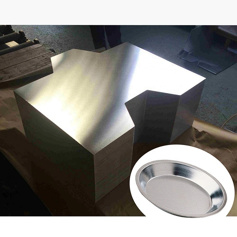 China high quality metal color custom shape food grade tinplate for metal box