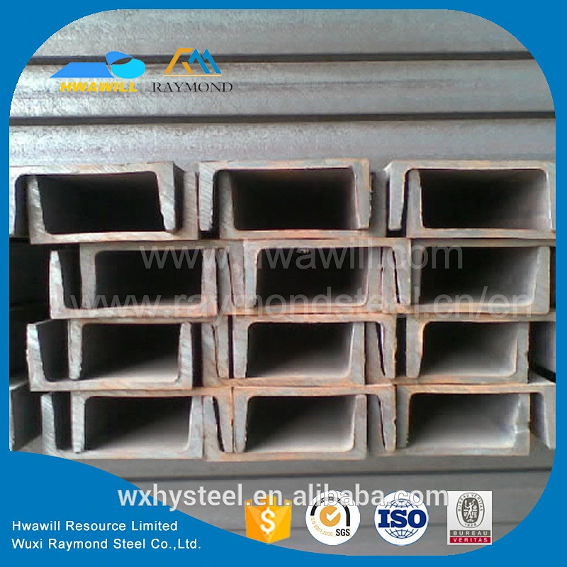 JIS G3101 SS400 ASTM A36 EN 10025 S275JR Customized Steel U Channel