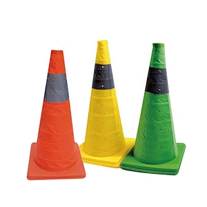 High Quality Fabric+ABS 620mm Colorful Collapsible Cone