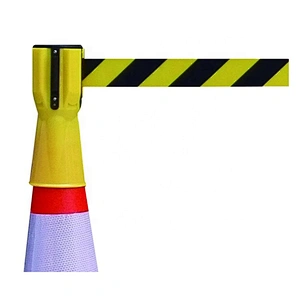 3 Meters Length Plastic Retractable Belt Tape Traffic Cone Connector Topper
