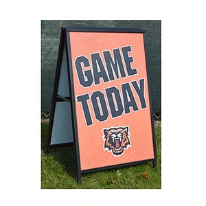Double Side A Frame Sign Black Powder Coating Sign Stand H960xW605mm Wholesale Steel A Stand