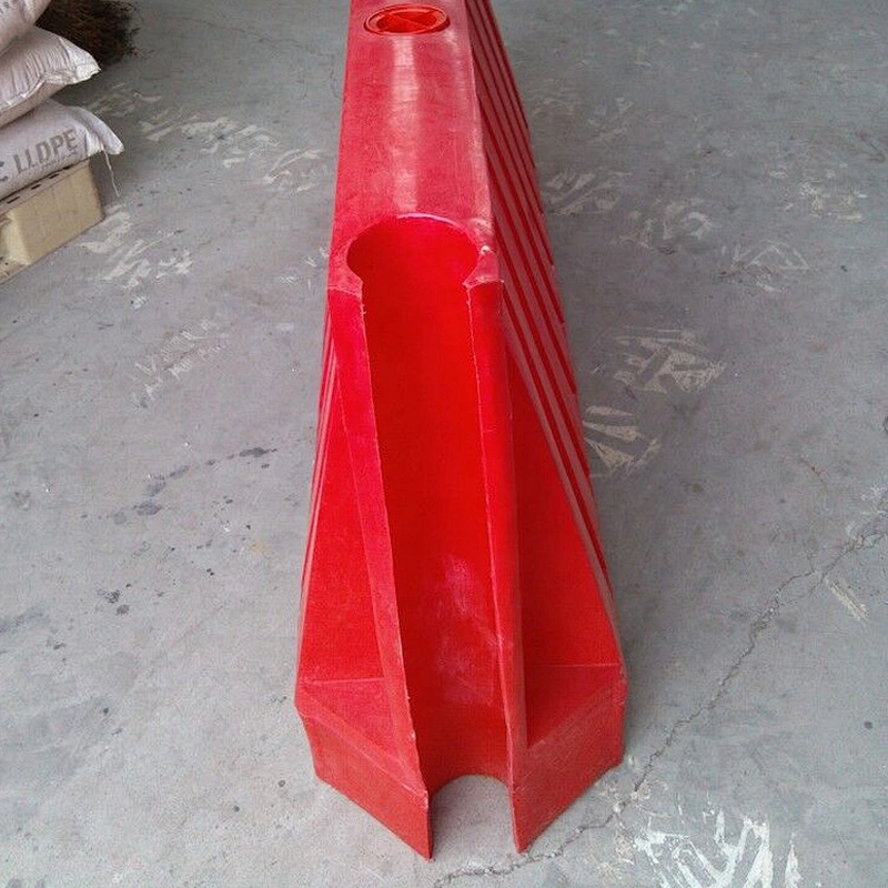 Red Superguard Filled Barricade Plastic for Driveway  with Sand or Water Control Control Barrier