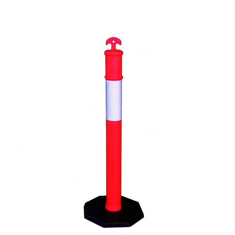 High Quality Delineator Post  With Rubber Base Traffic Post T Top Bollard