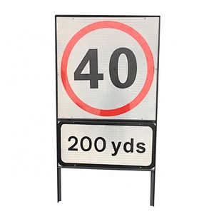 Customized Sign Frame  Fit For 750x750 and 750x360mm Sign Black Powder Coating Angle Iron Sign Stand Poster Frame