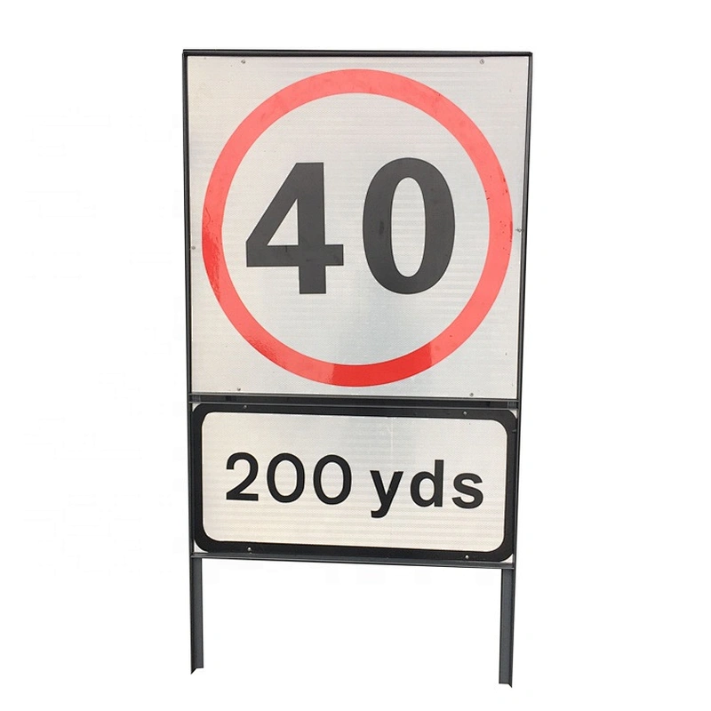 Customized Sign Frame  Fit For 750x750 and 750x360mm Sign Black Powder Coating Angle Iron Sign Stand Poster Frame