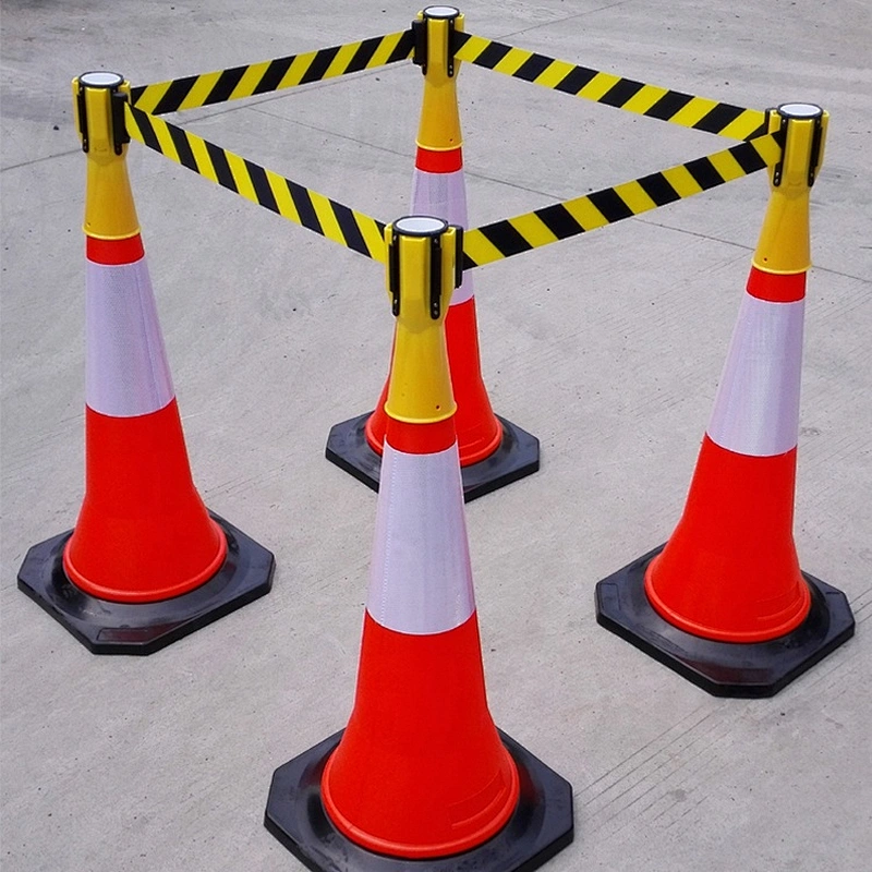 3 Meters Length Plastic Retractable Belt Tape Traffic Cone Connector Topper