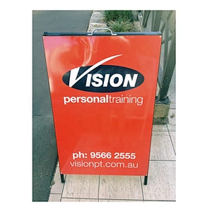 Advertising A Frame Sidewalk Sign Frame Portable Black Powder Coating Sign Frame With Handle Sign Stand