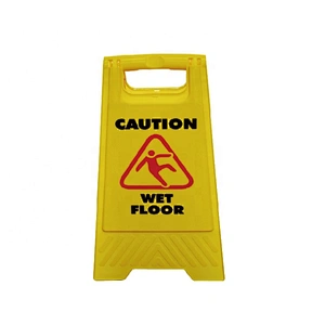 Customizable Pattern Caution Sign PP Wet Floor Sign 620x300mm A Stand Sign Frame