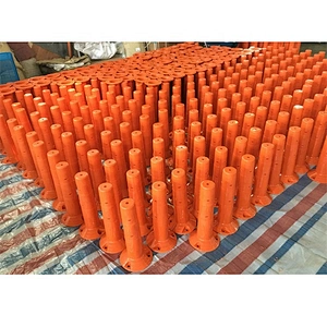 Plastic Road Warning Post 450mm Flexible Bollard PU Traffic Bollard