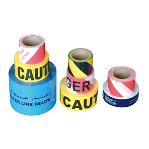 Popular Single Side  Printed PE Barricade Tape for Roadway Safety Barrier Tape