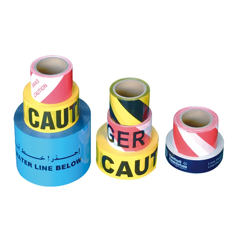 Popular Single Side  Printed PE Barricade Tape for Roadway Safety Barrier Tape