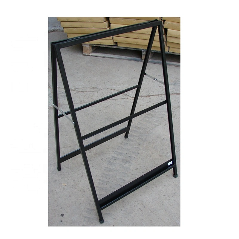Double Side A Frame Sign Black Powder Coating Sign Stand H960xW605mm Wholesale Steel A Stand