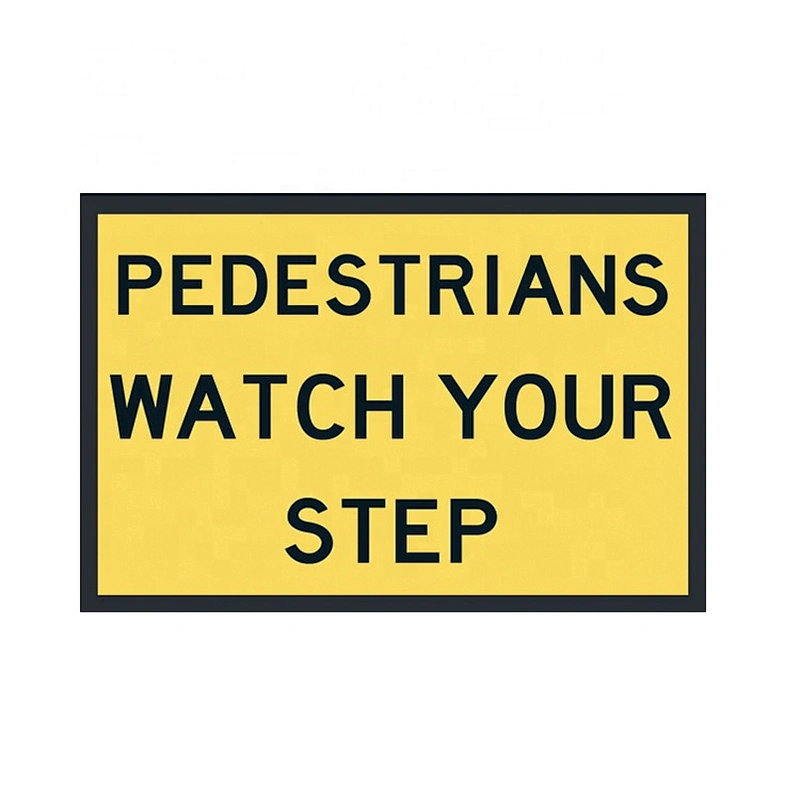 Australia Standard  With Black Broder Yellow Poweder Coating 1200x900mm Boxed Edge Sign