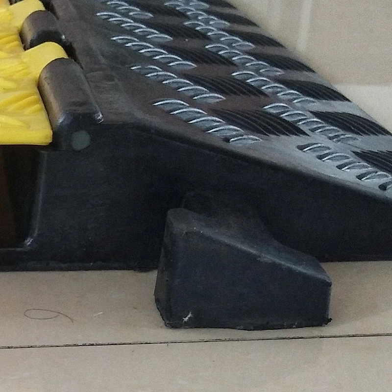 2 Channel Rubber Wire or Cord Protective Cover Ramps