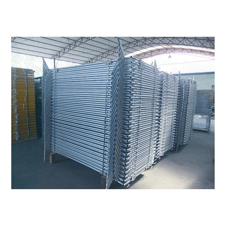 Portable Road Work Pre-galvanized Crowd Control Barrier With Bridge Feet Safety Traffic Barrier