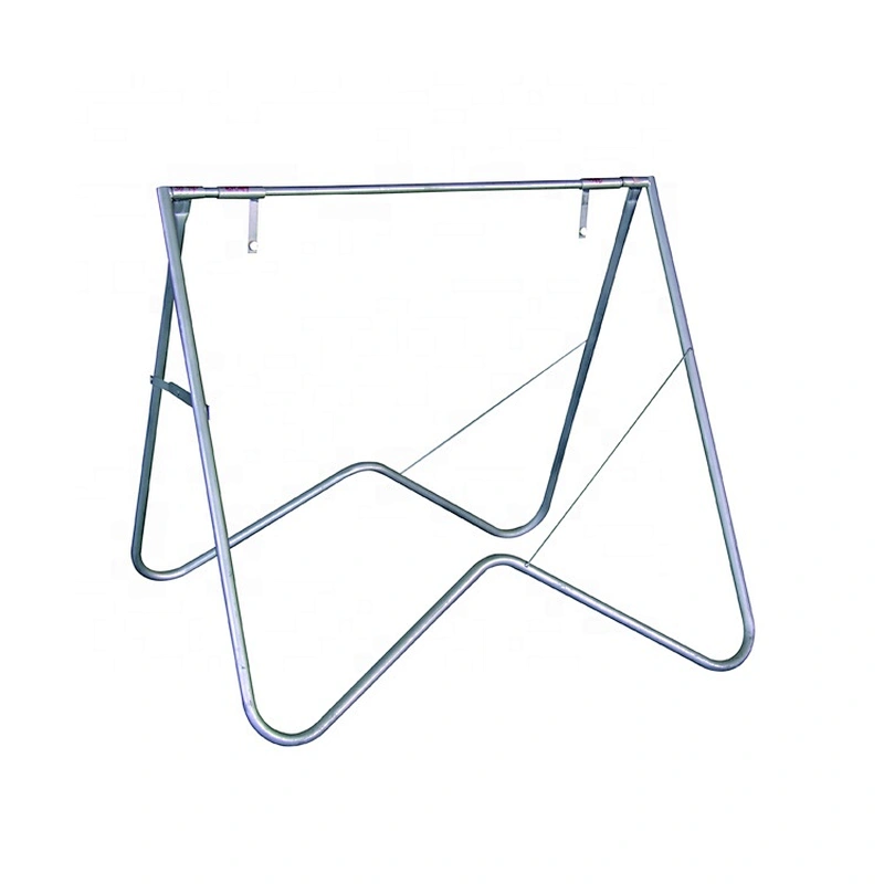 Roadwork Warning Frame Fit For 900x600mm Sign Galvanized Pipe Swing Stand Display