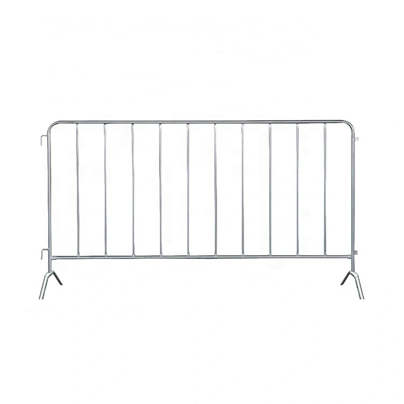 Hot selling Portable Steel Crush Railed  Galvanized Barriers with Fixed Bridge Feet for Pedestrian Movement and Safe Work Zones