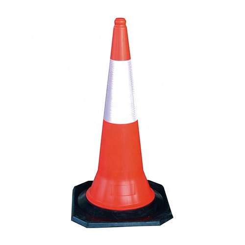 Wholesale Triangle Cone With Reflective 1000mm Orange PE Traffic Safety Cone
