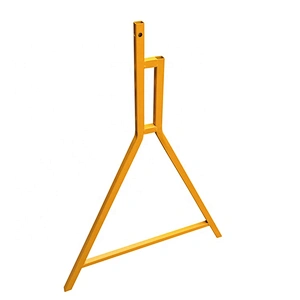 Factory Directly Yellow Powder Coating Fixed Barrier Board Leg Barrier Stand