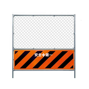 Removable Construction Site Hot-dip Galvanized Temporary Chain Link Fencing With Base