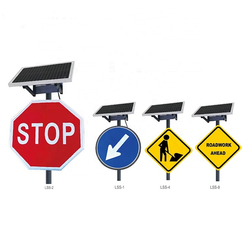 High Quality Customizable Solar LED Sign Traffic Flashing Sign