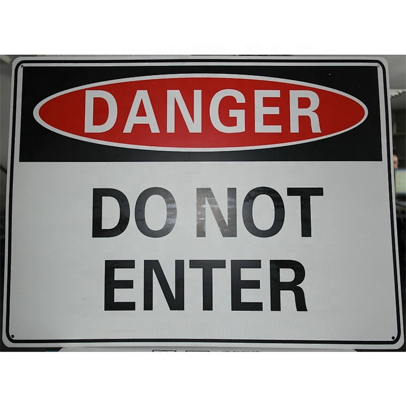 UV Protected PP Safety Warning Signs 600x450mm With Customizable Printing Caution Sign