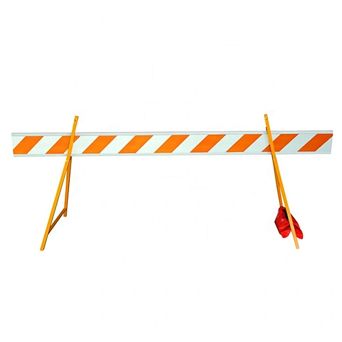 UV Resistant White Barrier Board With Yellow Engineer Grade Reflective Barrier Stand