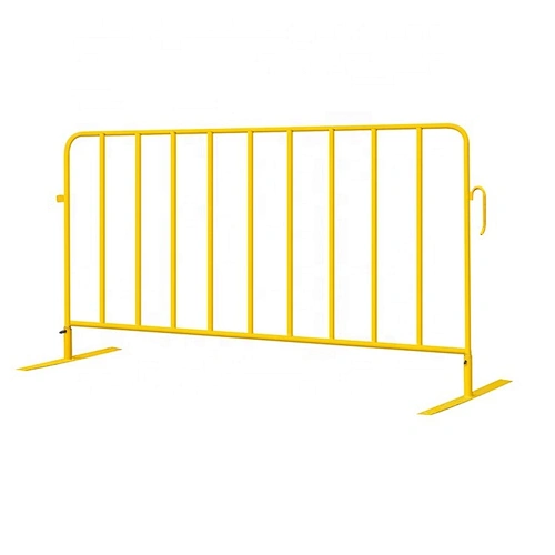 Hot Sale Powder Coating Steel Barrier  With Removable Flat Feet Crowd Control Barrier