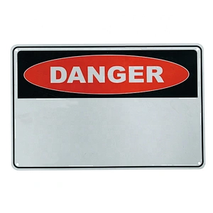UV Protected PP Safety Warning Signs 600x450mm With Customizable Printing Caution Sign