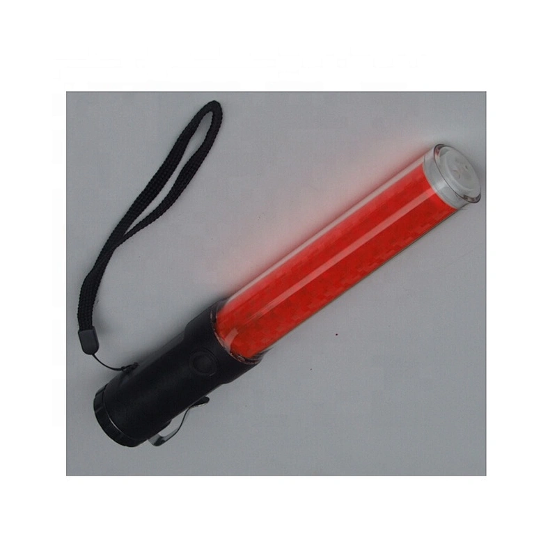 Fsctory Directly ABS 30x260mm Traffic Baton With 13 Pcs White LED Traffic Wand