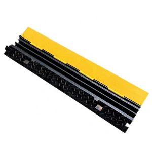 2 Channel Rubber Wire or Cord Protective Cover Ramps