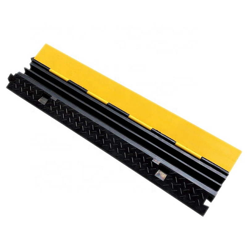 2 Channel Rubber Wire or Cord Protective Cover Ramps