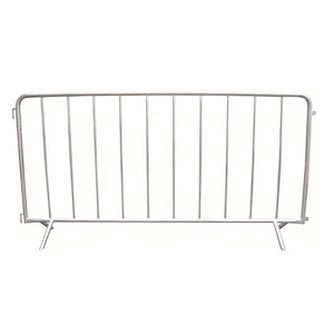 Portable Road Work Pre-galvanized Crowd Control Barrier With Bridge Feet Safety Traffic Barrier