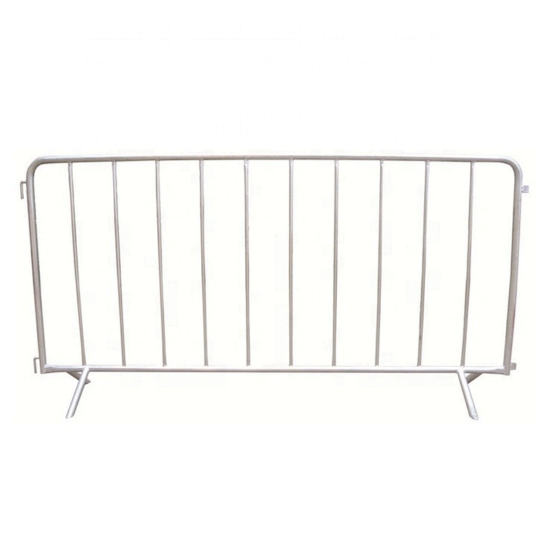 Portable Road Work Pre-galvanized Crowd Control Barrier With Bridge Feet Safety Traffic Barrier