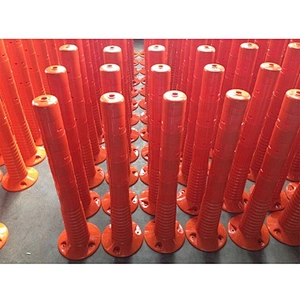 Plastic  Post Cap of Flexible Bollard PU Traffic Bollard